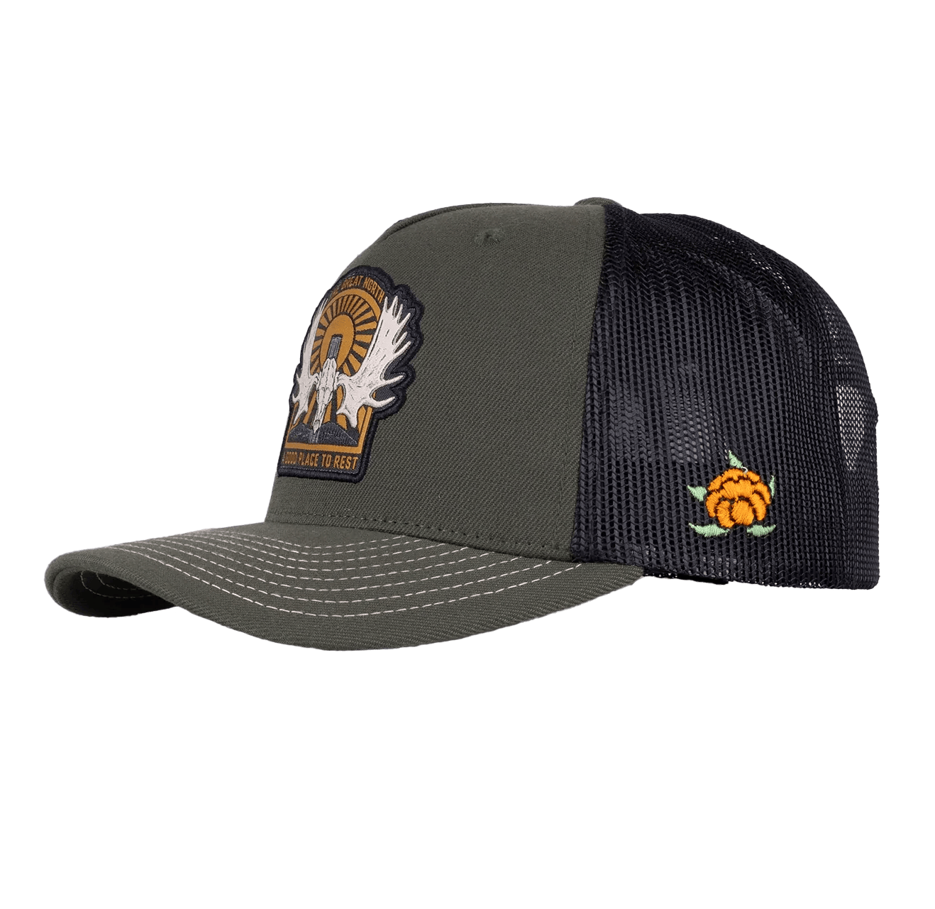 SQRTN Älghorn Trucker Keps Olive