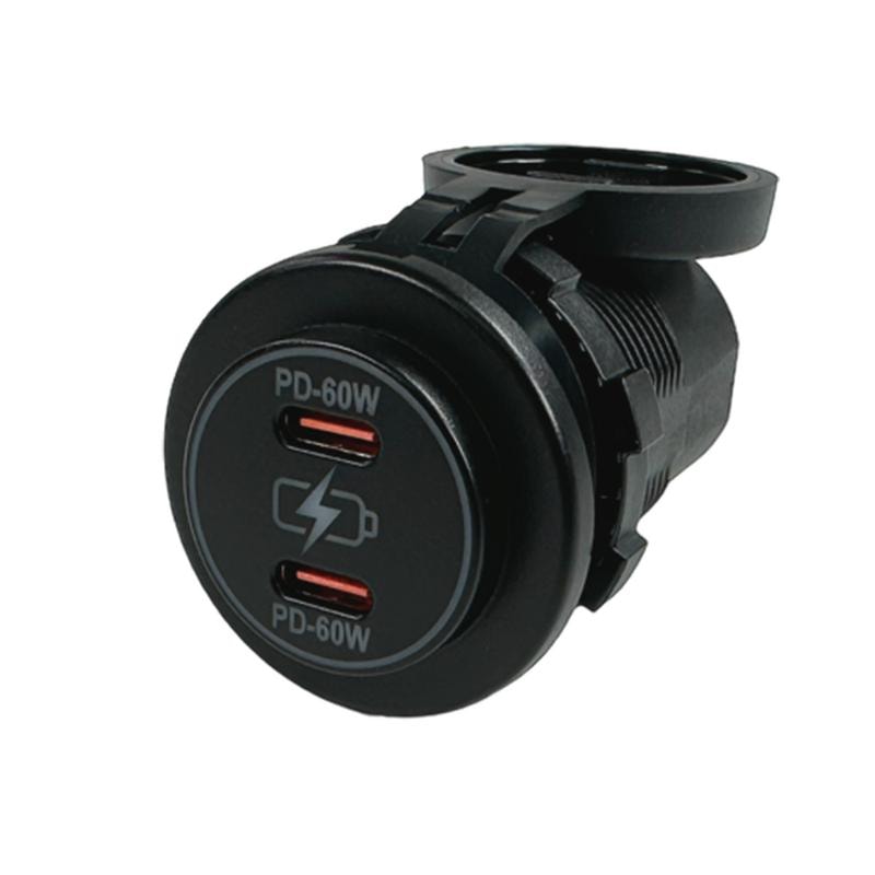 Pro Supply USB-C/USB-C Uttag 8-32V 60W