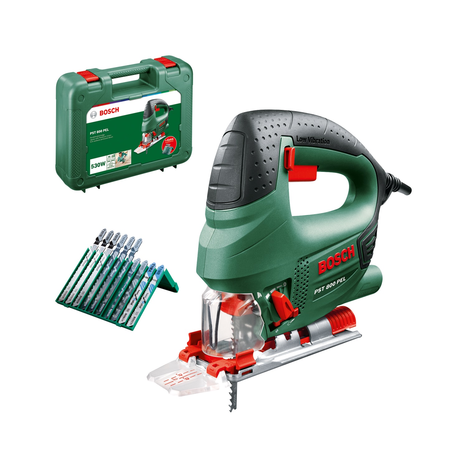 Bosch Sticksåg PST 800 PEL CT i väska med sågbladsset -