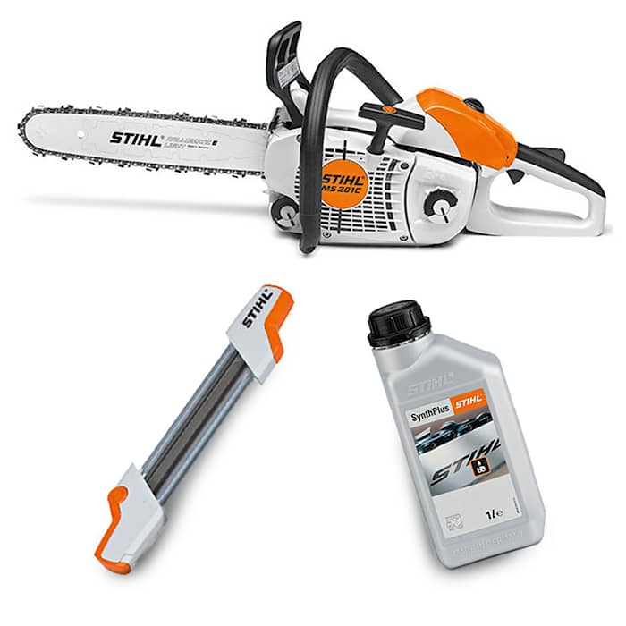 Stihl motorsag MS 201 C-M Profesjonell pakke med lys