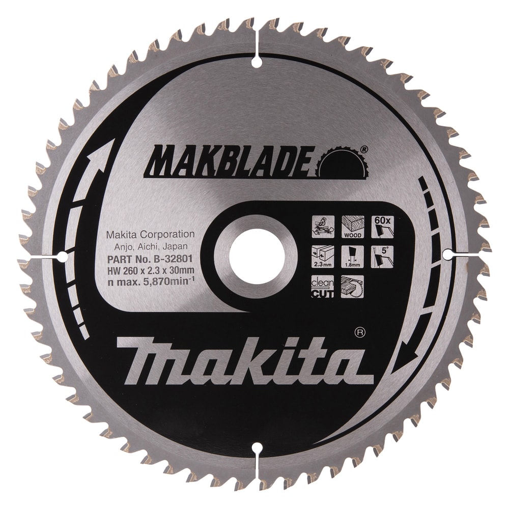 Makita Sågklinga 260x30mm 60T Trä
