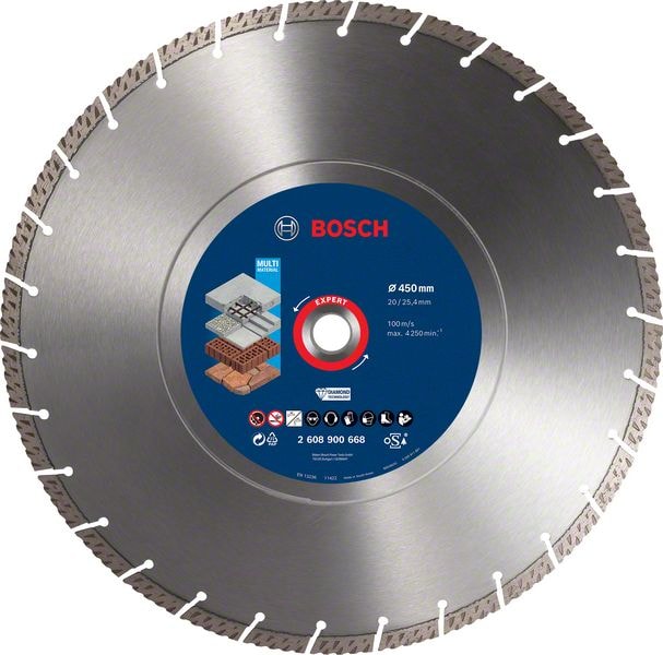 Bosch Diamantskiva Multi 450X25,4mm