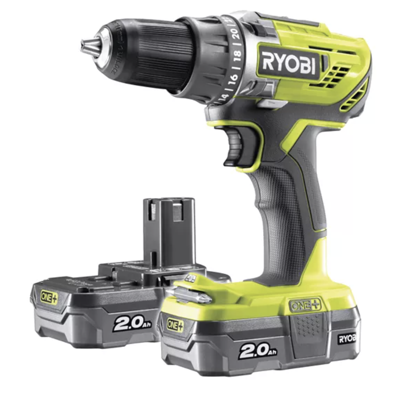 Ryobi R18DD3-220S Borrskruvdragare 2x2,0Ah batteri