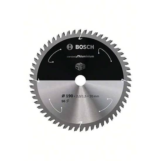 Bosch Sågklinga Standard for Aluminium B 190×2/1,5×20mm 56T