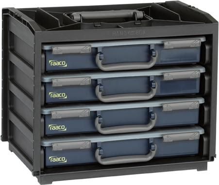 Raaco Lajittelulaatikko Handy Box Sininen 4 laatikkoa 376x265x310 mm