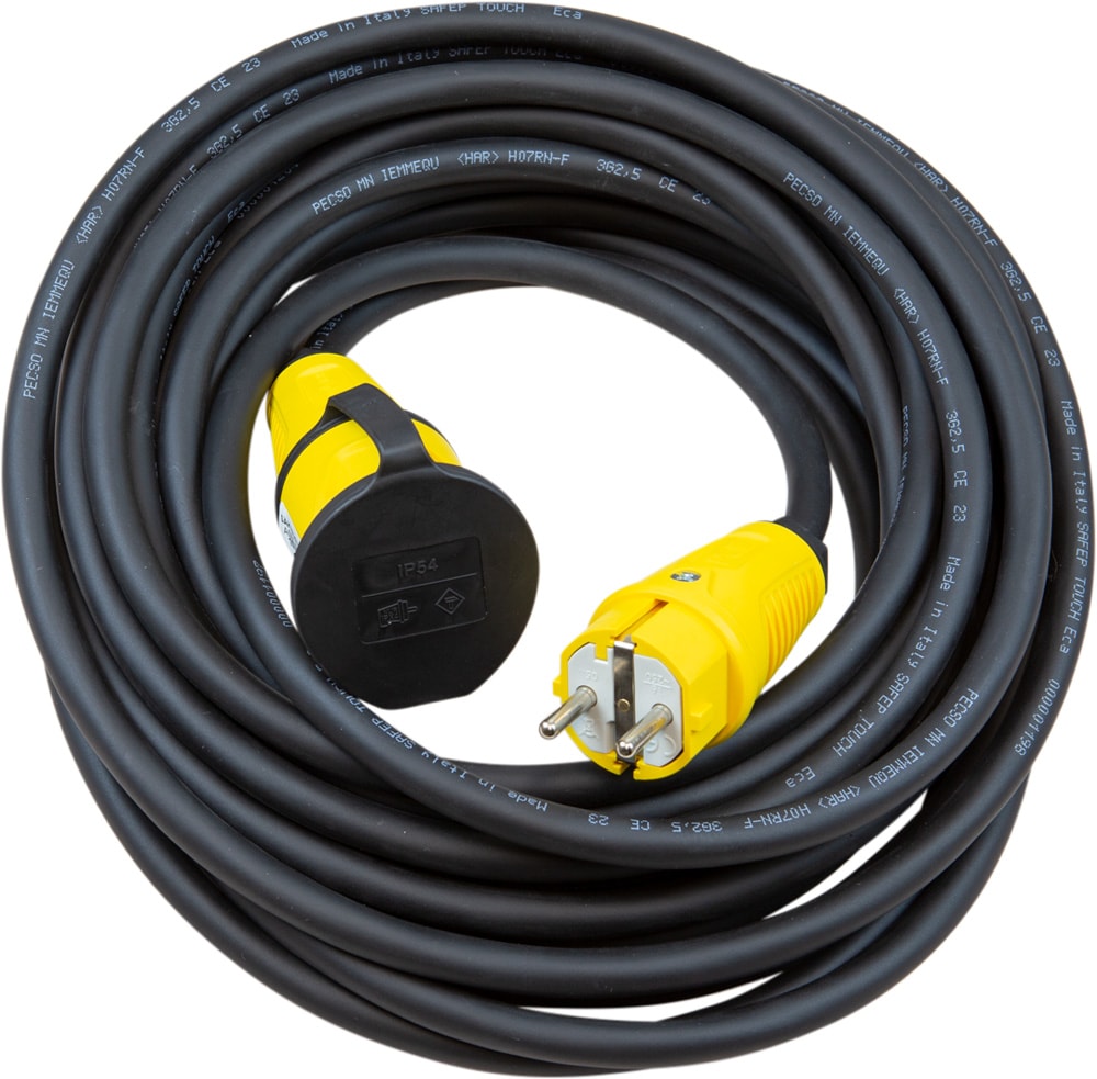Amiga Forlengelseskabel 10 m gummi 3G2,5 mm