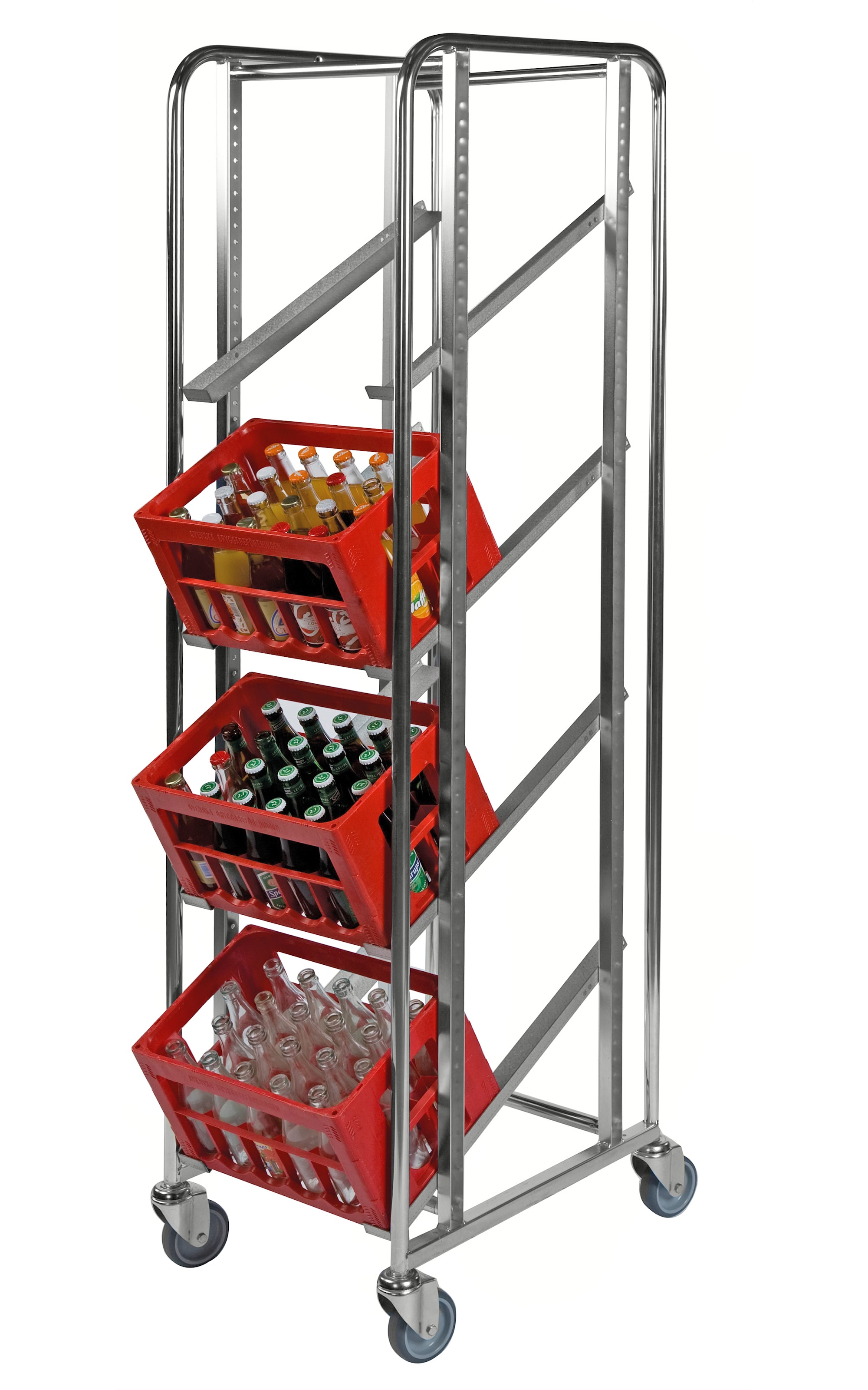 Laatikkovaunu KM165SB, 410x585x1880 mm, 150 kg, sähkösinkitty