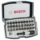 Bosch 32-delers sett med skrutrekkerbits PH, PZ, H, T og universalholder hurtigkobling