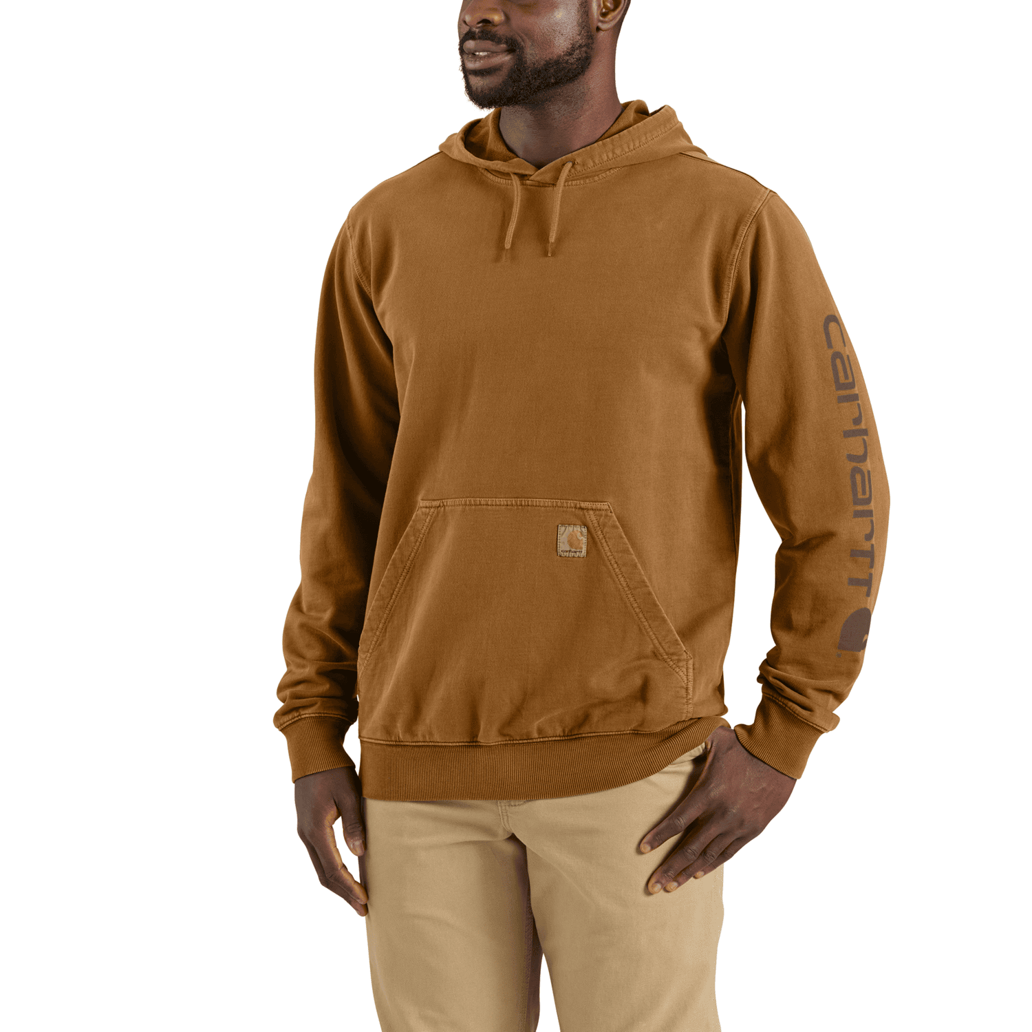 Carhartt Durham GarHerrt Dyed Logo Tröja Herr Carhartt Brown