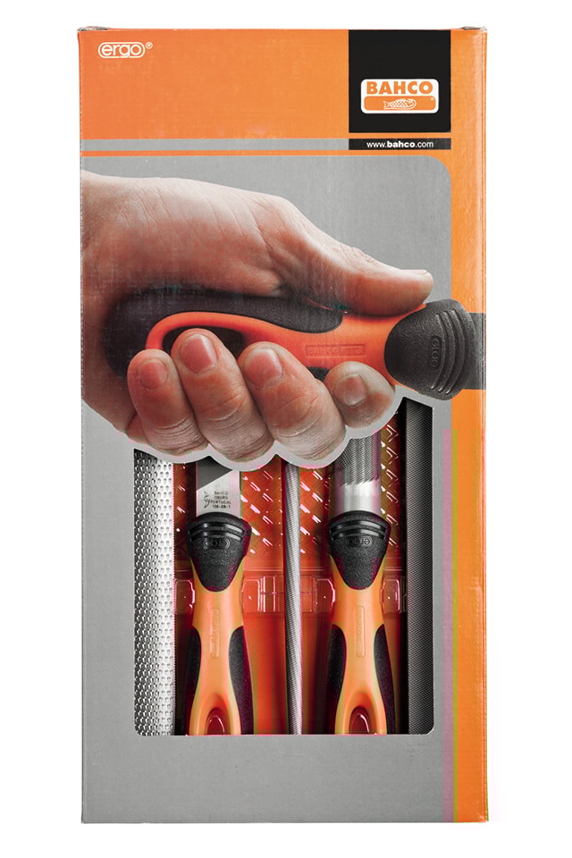 Bahco käsiviilasarja 1-479 ERGO, 250 mm, medium, 5 osaa