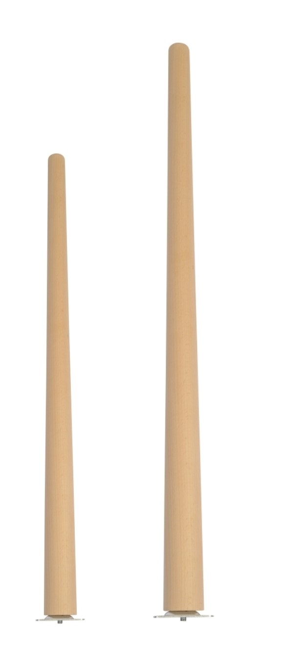 Home It® koniskt bordsben med vinklat beslag Ø 45/Ø 25 cm bokträ