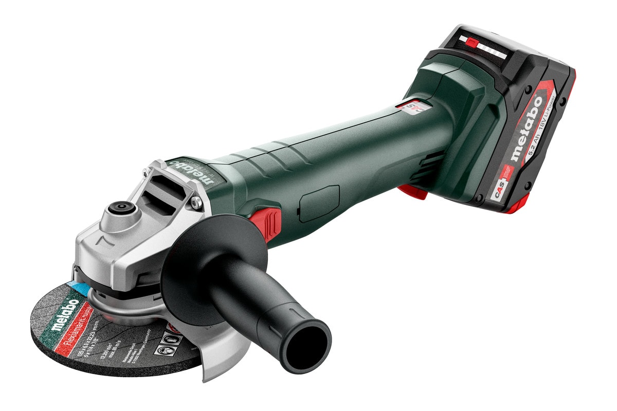 Metabo Vinkelslip W 18 L 9-125 Quick 2 X 5,2 AH LI-POWER