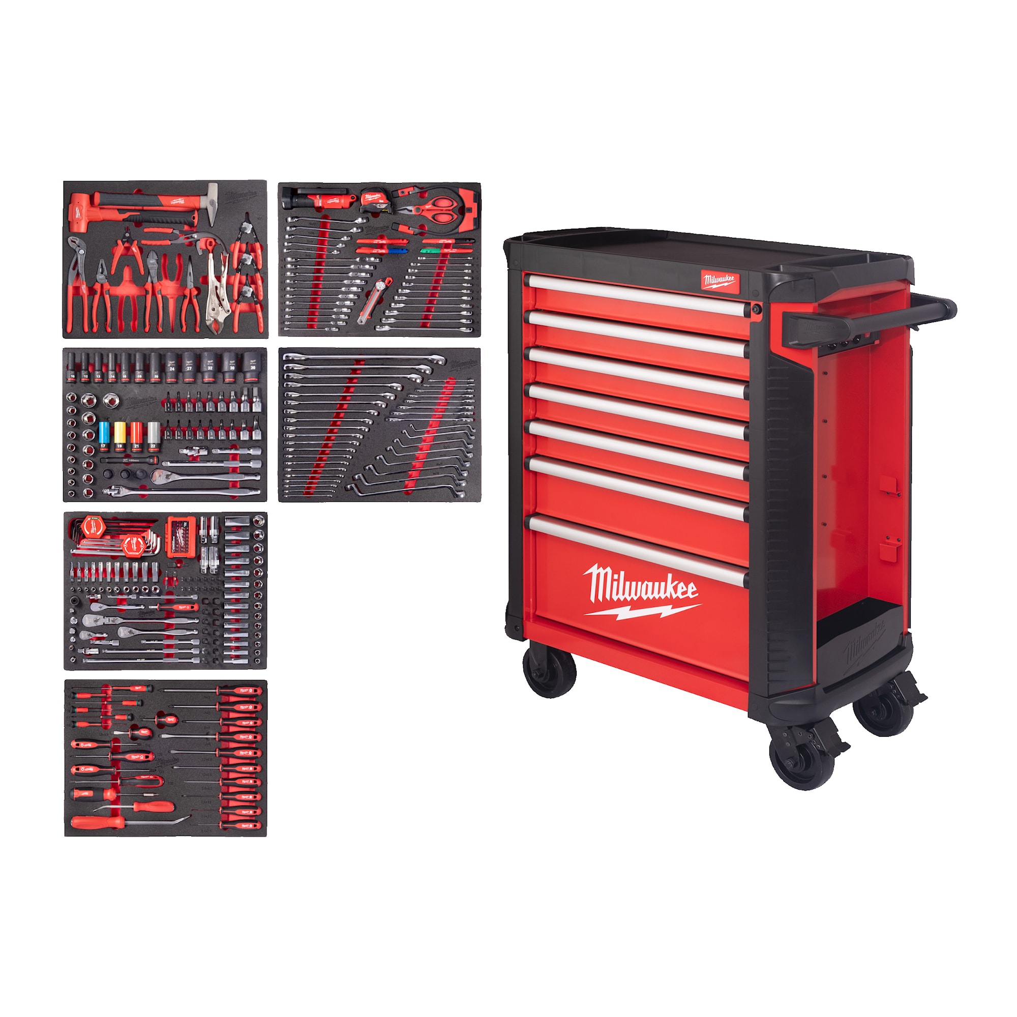 Milwaukee Verktygsvagn 78 cm Fylld 337 delar