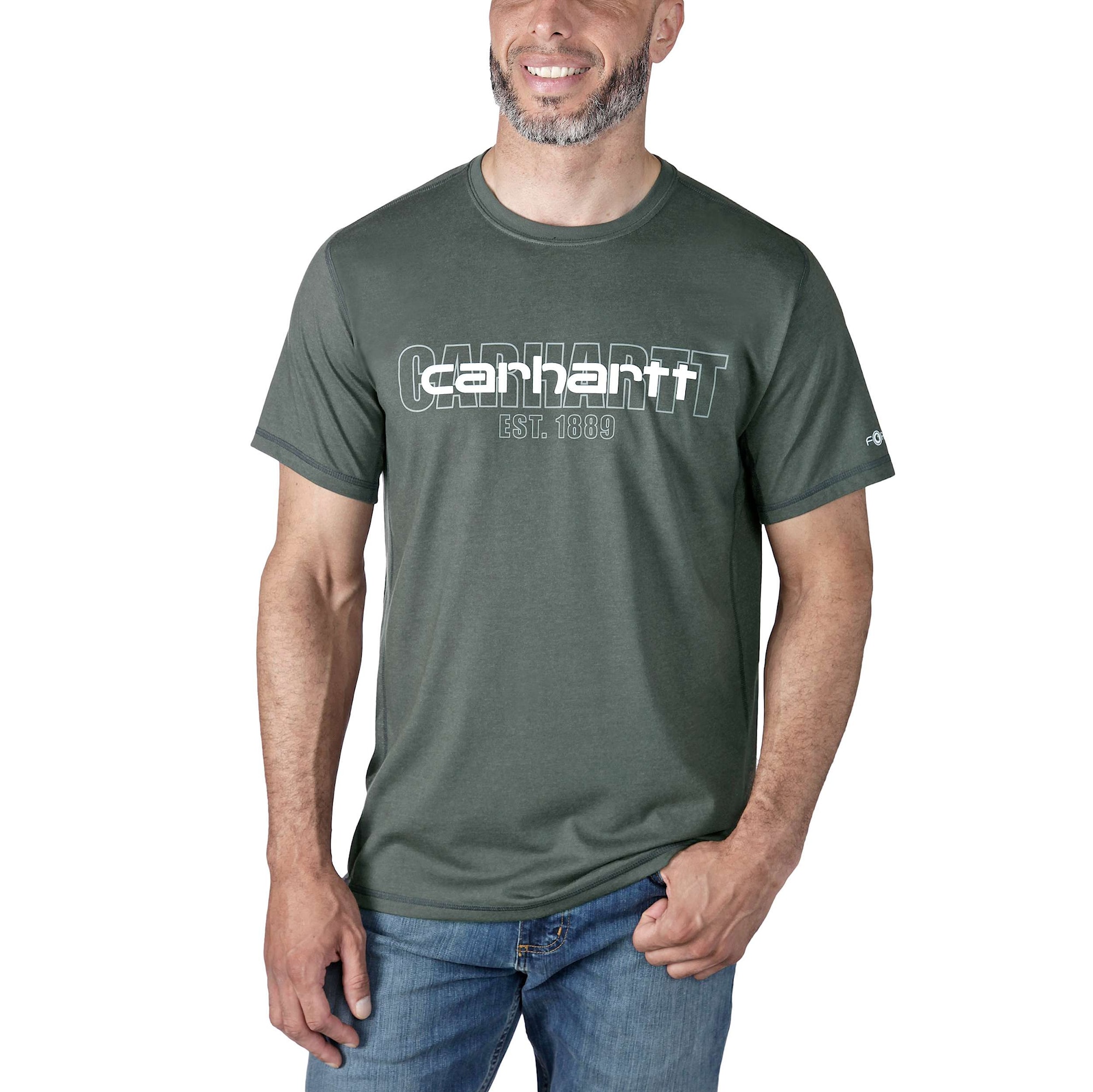 Carhartt Force Graphic T-shirt Herr Carbon Heather XXL
