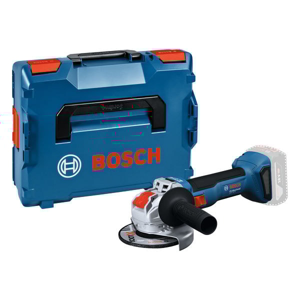 Bosch Vinkelslip GWX 18V-8 125mm utan batter och laddare i L-Boxx