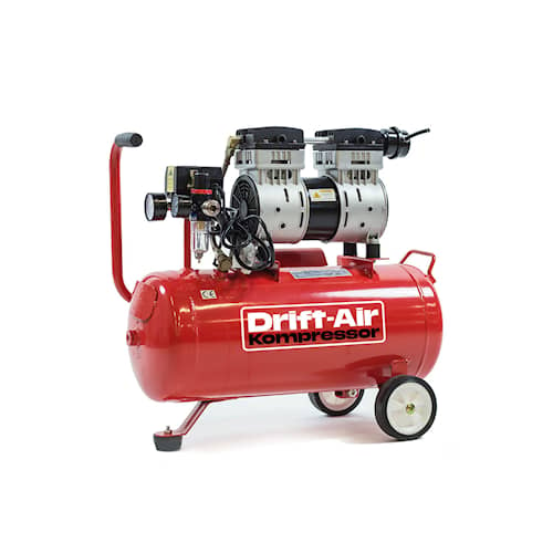 Drift-Air Kompressor 1 hk 30 l 150 l/min 230 V Tystgående Oljefri