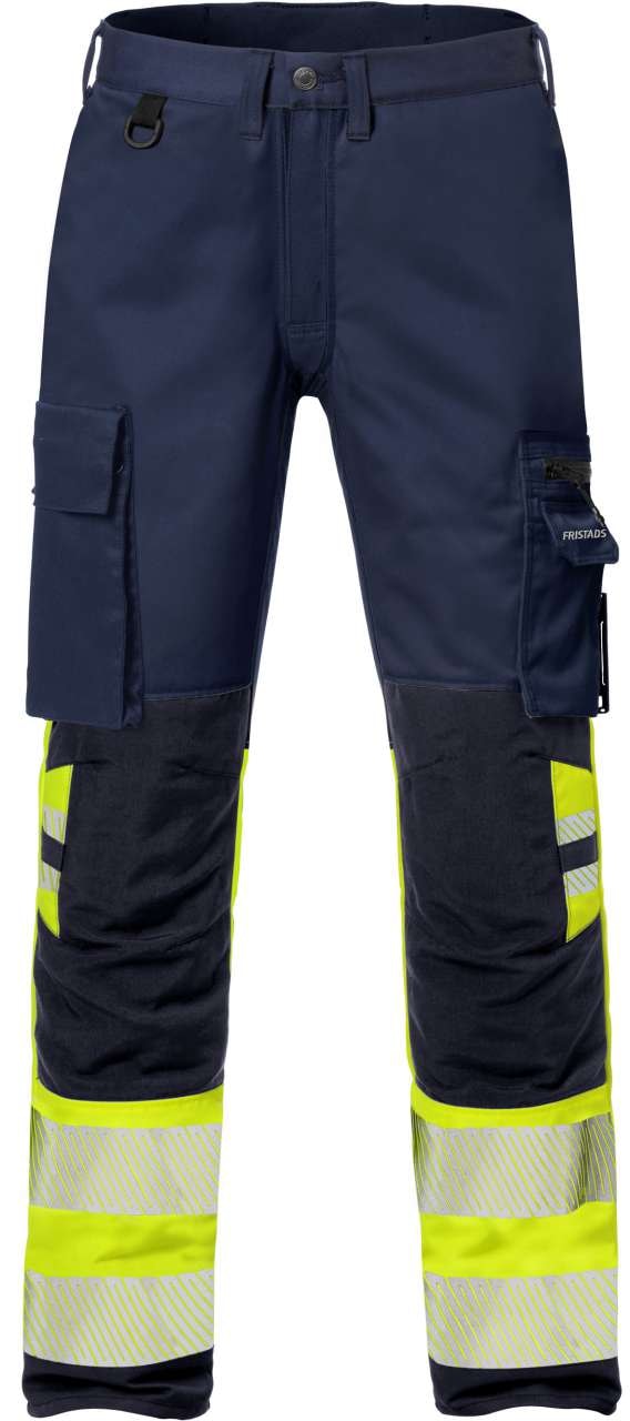 Fristads Byxa stretch 2705 PLU, Klass 1 Varsel Gul/Marinblå C52