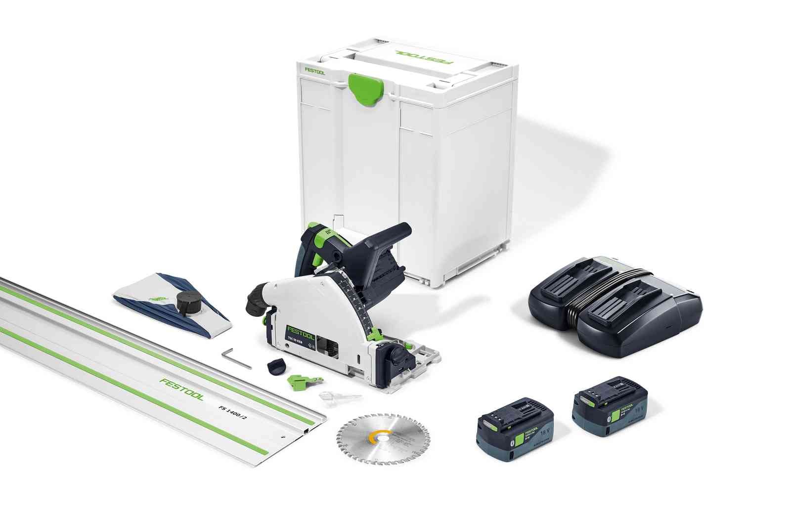 Festool Sänksåg 18 V TSC 55 5,0 KEBI-Plus/XL-FS