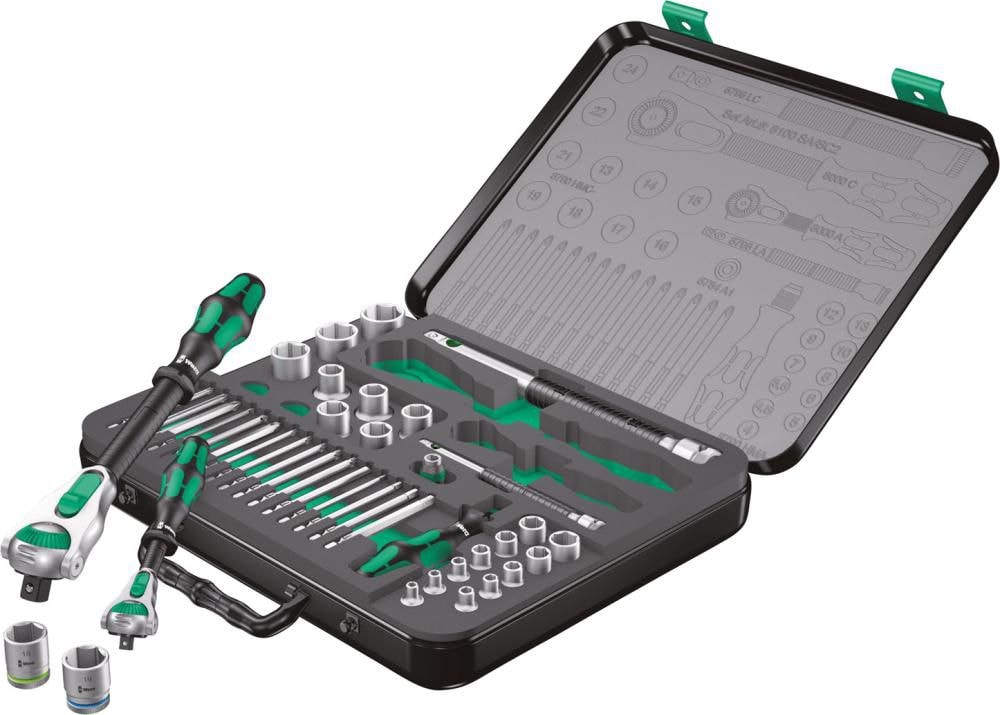 Wera Stivnøkkel sett 1/4 & 1/2 Zyklop Speed 43 deler