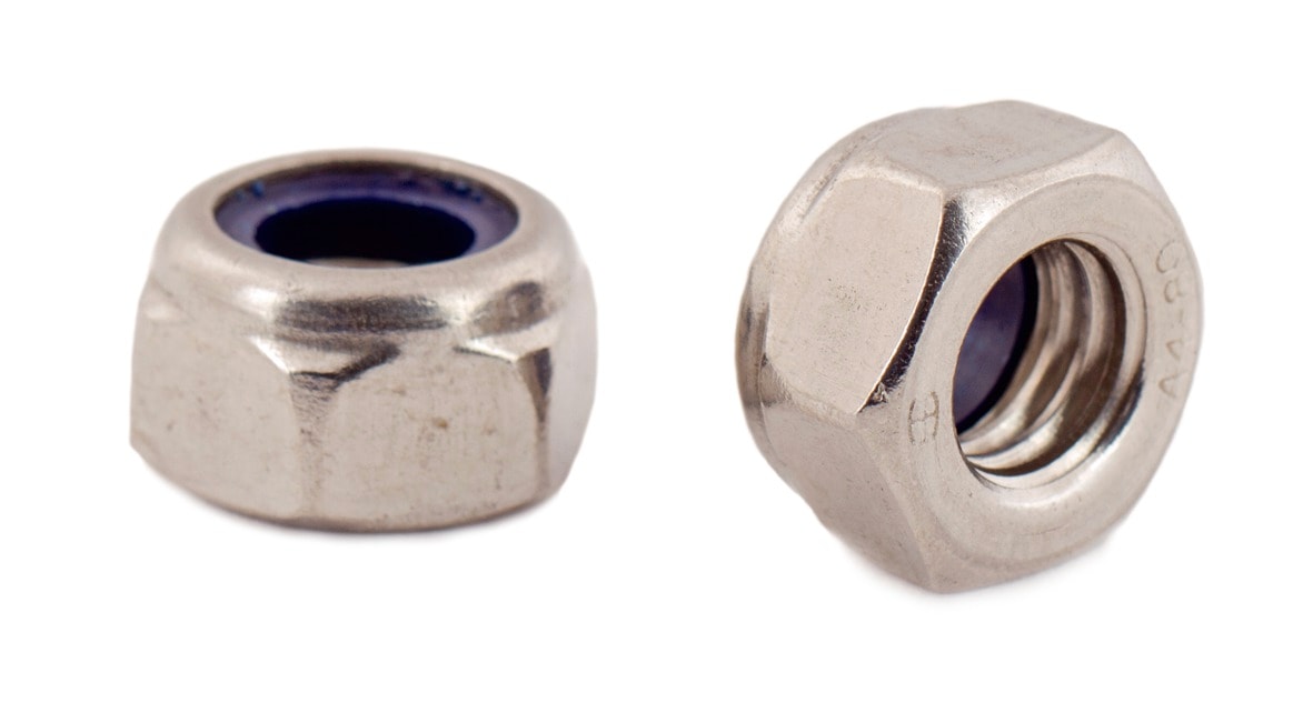 Arvid Nilsson Sexkantlåsmutter M6LM låg med nylonring A4 UBox