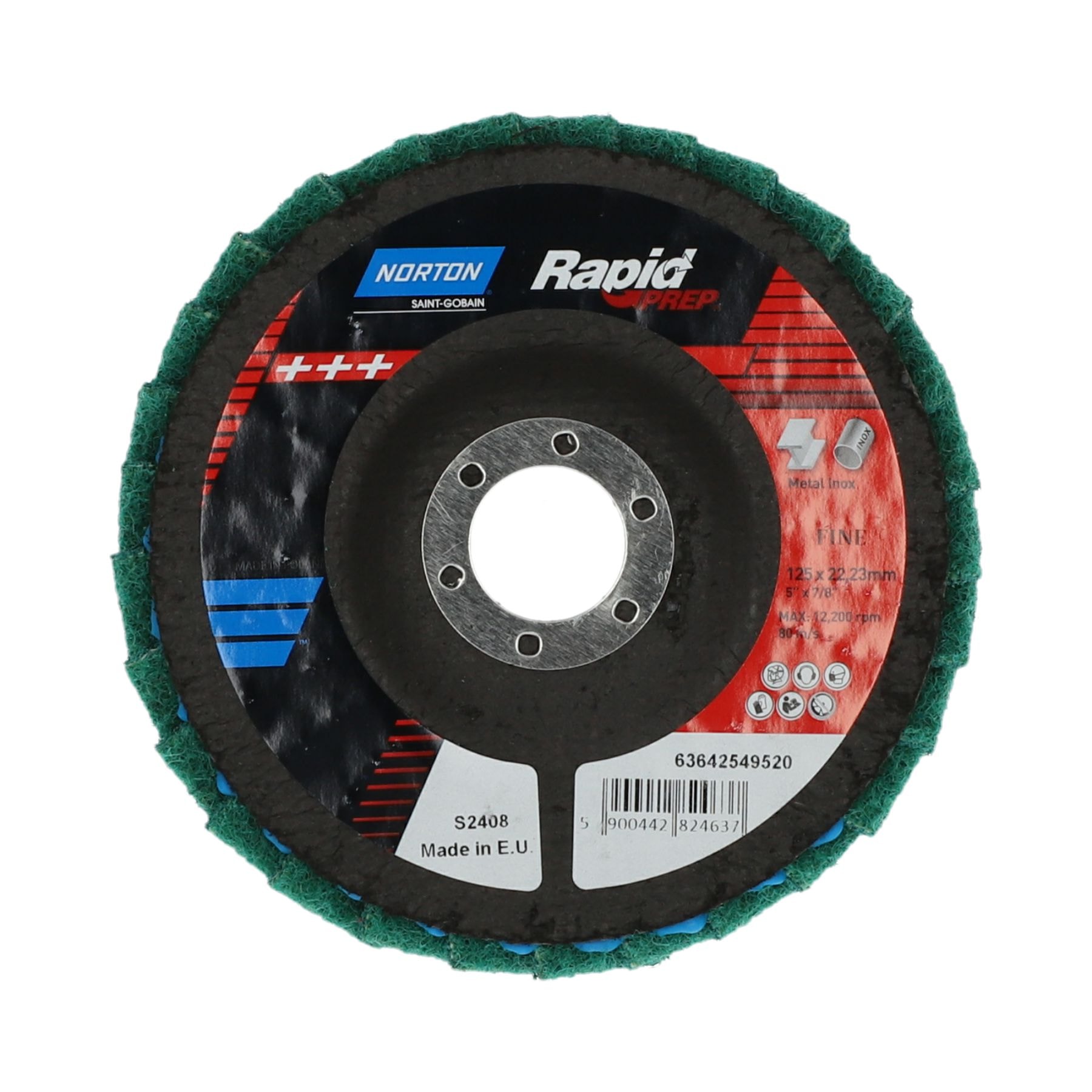 Norton Grovpoleringsrondell Rapid Prep 125x22,2mm