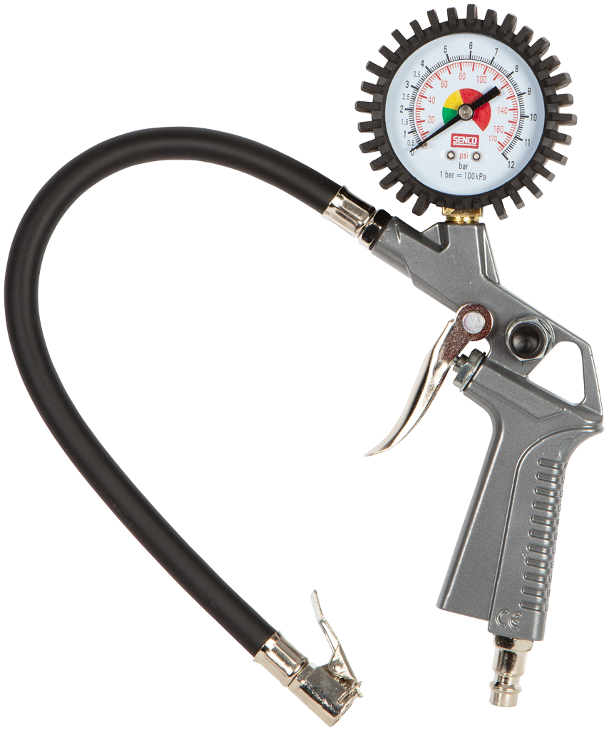 Senco luftpåfyller med manometer