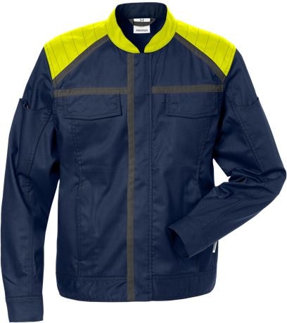 Fristads Jakke dame 4556 STFP Marineblå / Hi-Vis Gul 2XL