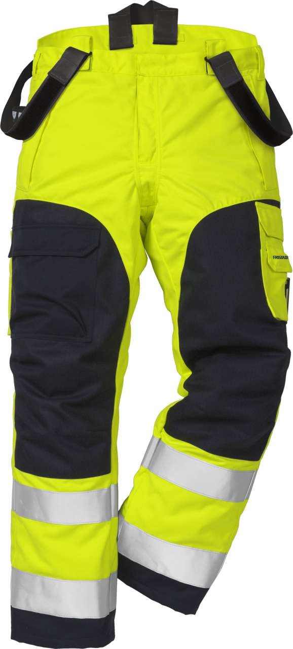 Fristads Vinterbyxa Flamestat 2085 ATHS, Klass 2 Varsel Gul/Marinblå 3XL