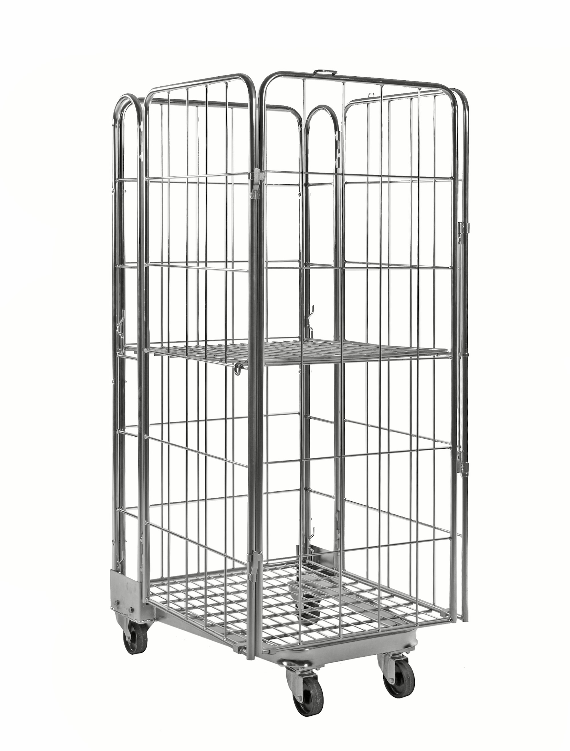 Rullakontti KM2000-4B, pinottava, 850x720x1740 mm, sähkösinkitty