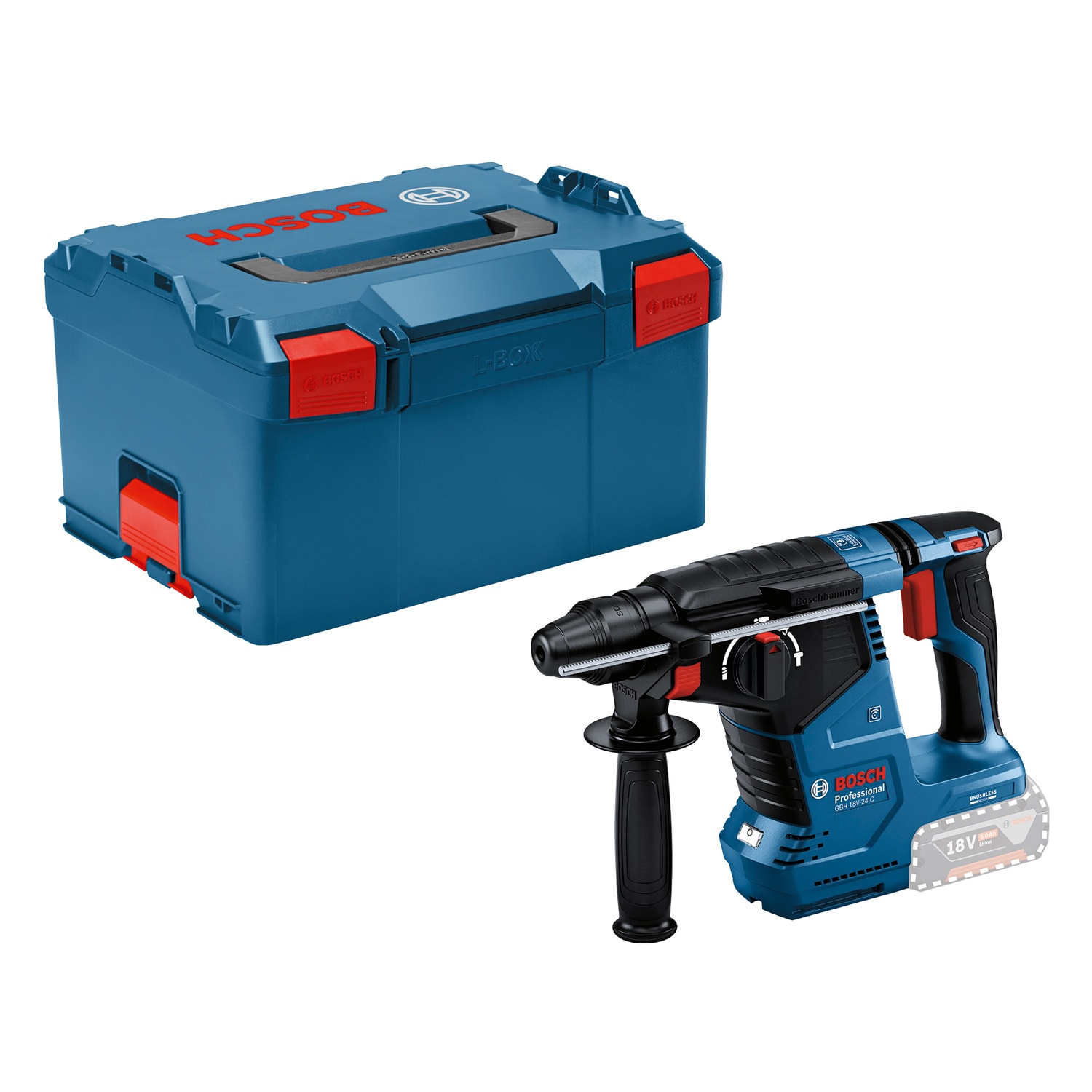 Bosch Borrhammare GBH 18V-24 C utan batteri och laddare i L-Boxx 238