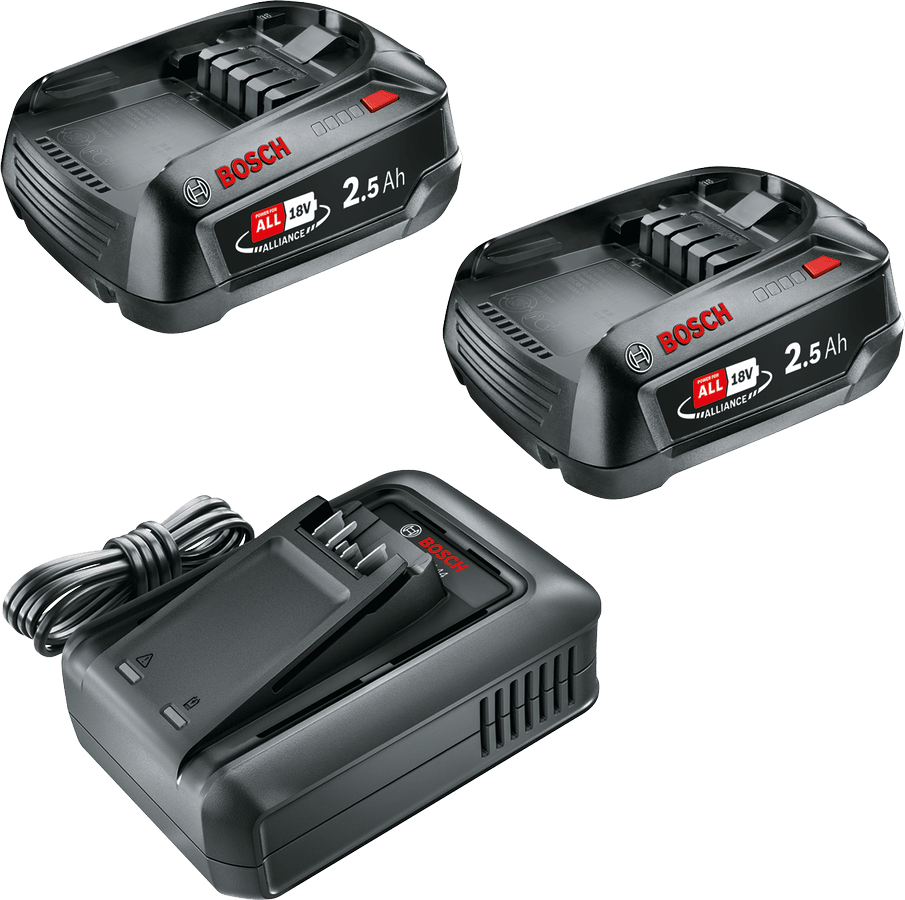 Bosch DIY Batteriset Starter Set 18 V 2x2.5AH AL18V-44