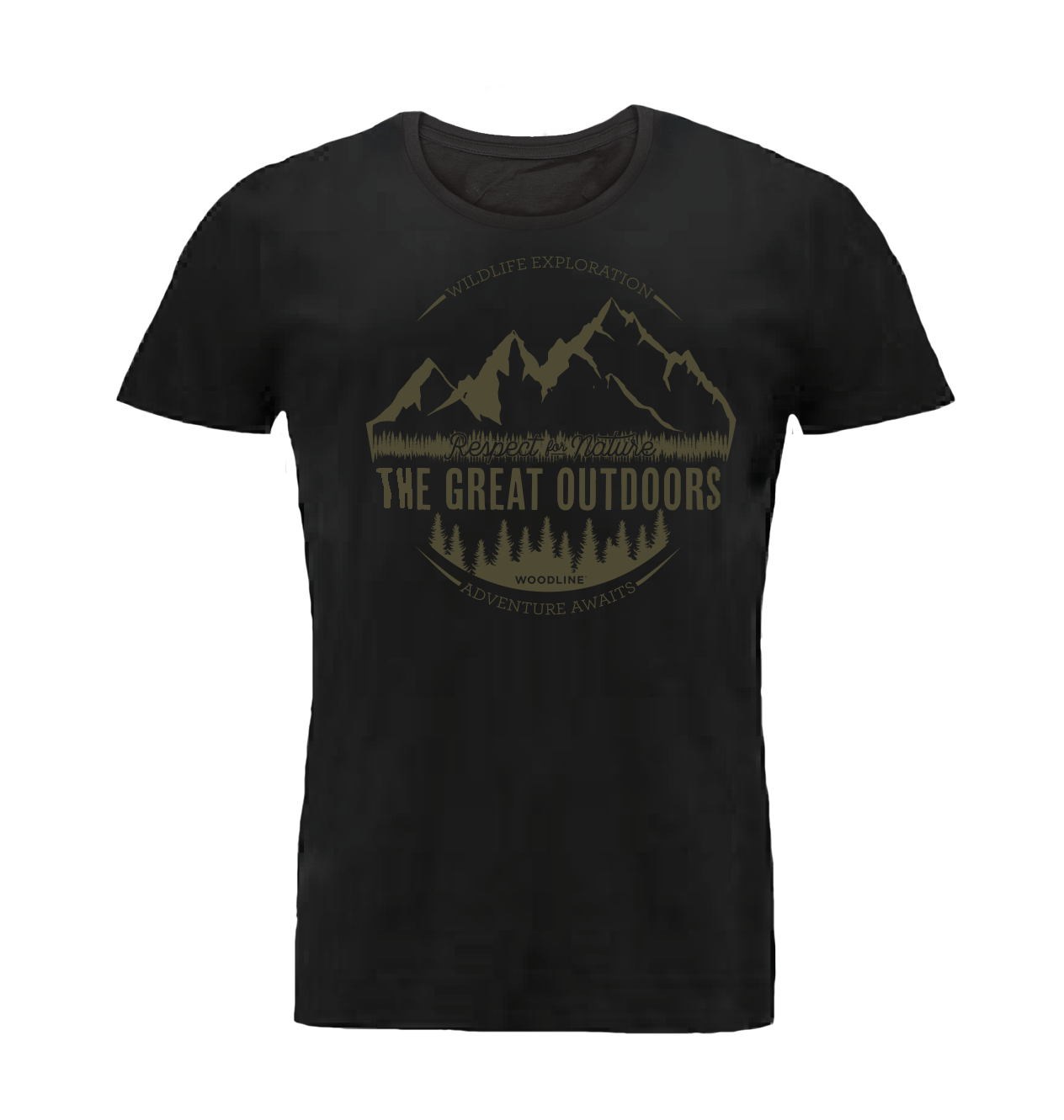 Woodline T-shirt The Great Outdoors Svart S -