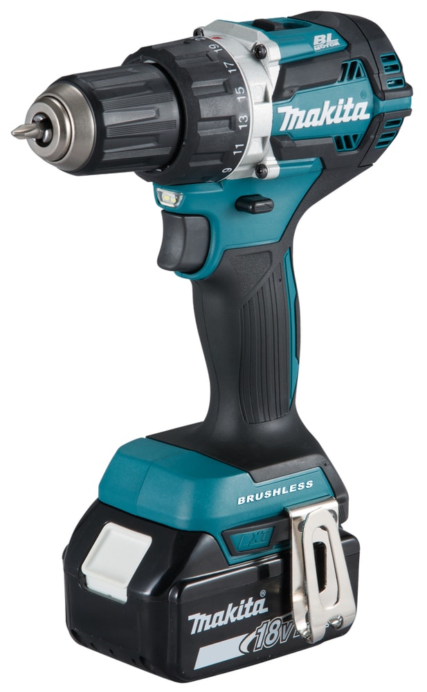 Makita Skruvdragare LXT ® DDF484RGJ 18V med 2st 6,0Ah batterier och laddare i MAKPAC