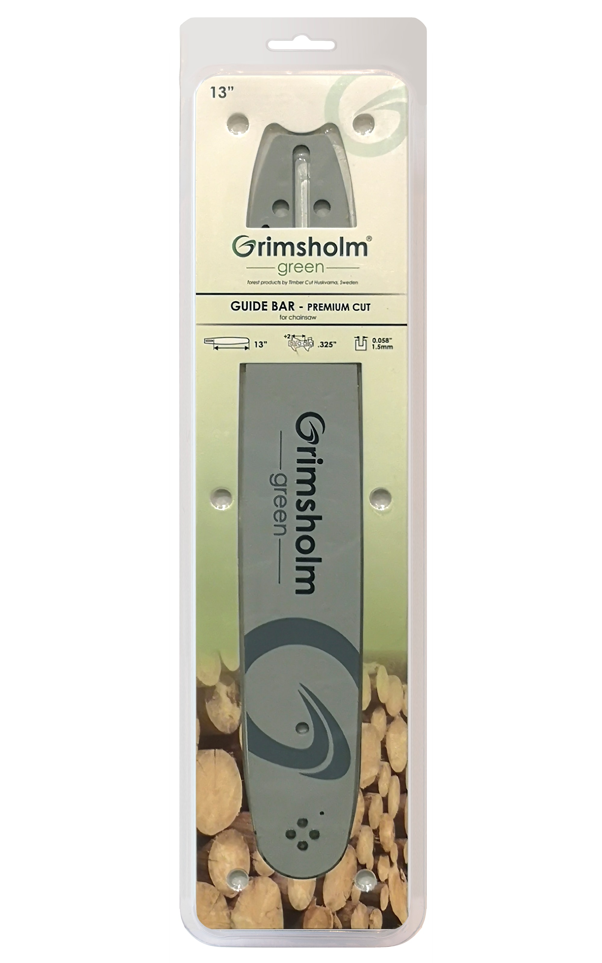 Grimsholm 13" .325" 1.5mm Premium Cut Motorsågssvärd