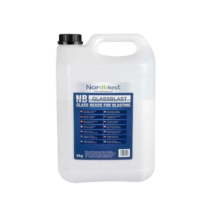 Nordblast Spenningsmiddel glassperler 0,10 - 0,25 mm 6 kg boks