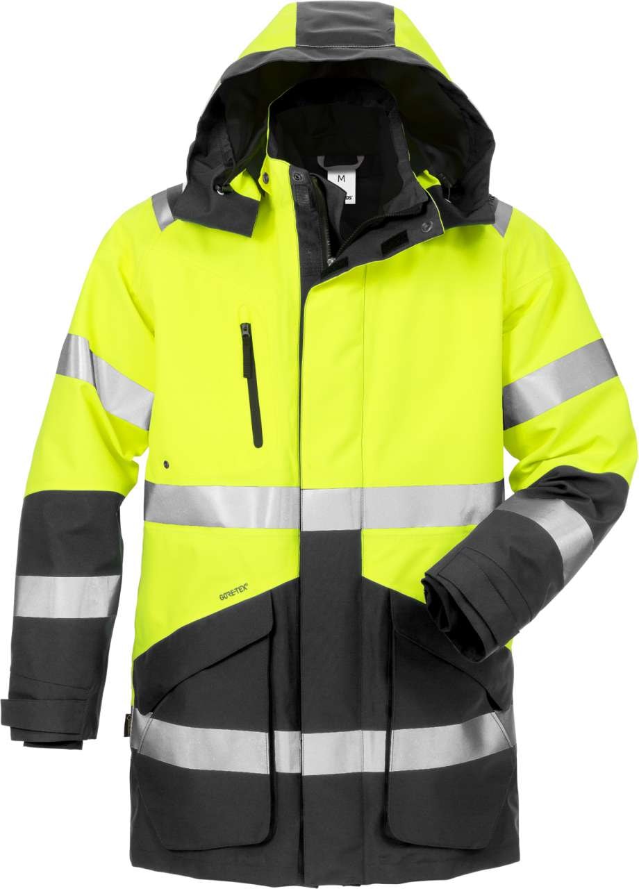 Fristads GORE-TEX 3-i-1 parkas kl. 3 4989 GXB Hi-Vis Gul / Svart M