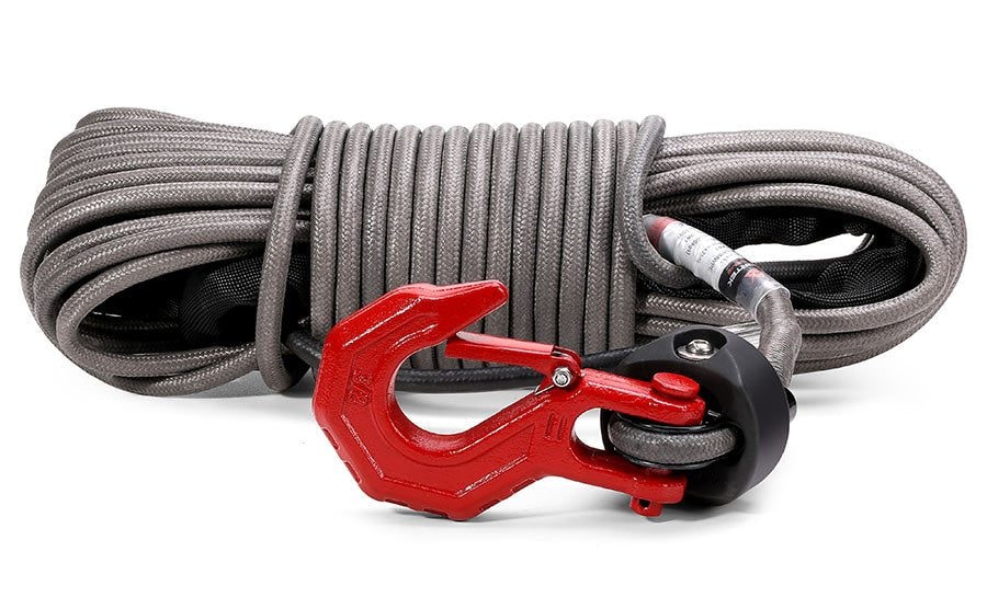 Armortek Extreme Syntetlina komplett med kaus och krok 5 mm x 15m med röd krok - max 2500kg