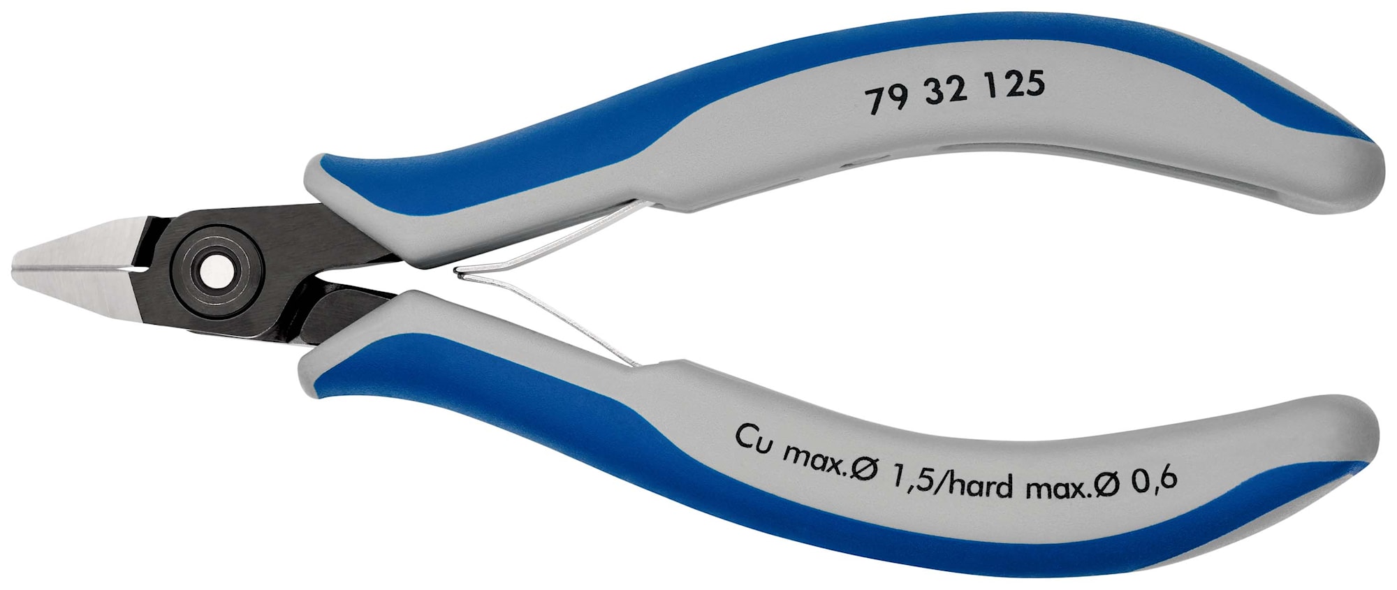 Knipex Precisions-Elektronikavbitare 7932125 125mm, mycket liten fasett, spetsigt huvud