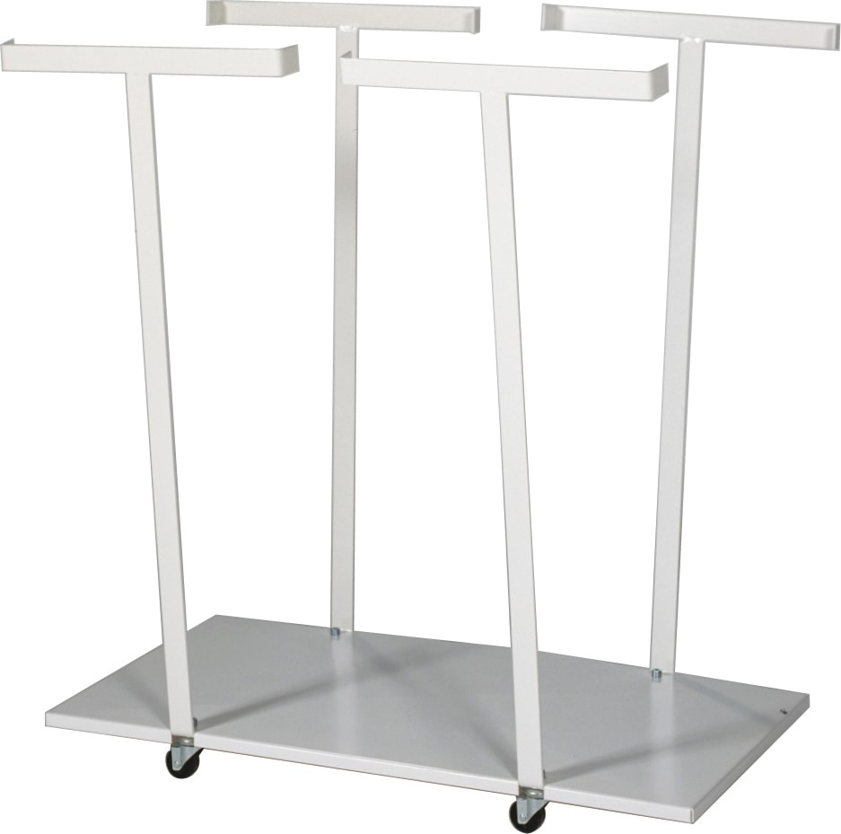 Säkkiteline KM3027, 820x450x900 mm, 50 kg, valkoinen, 4 kääntyvää