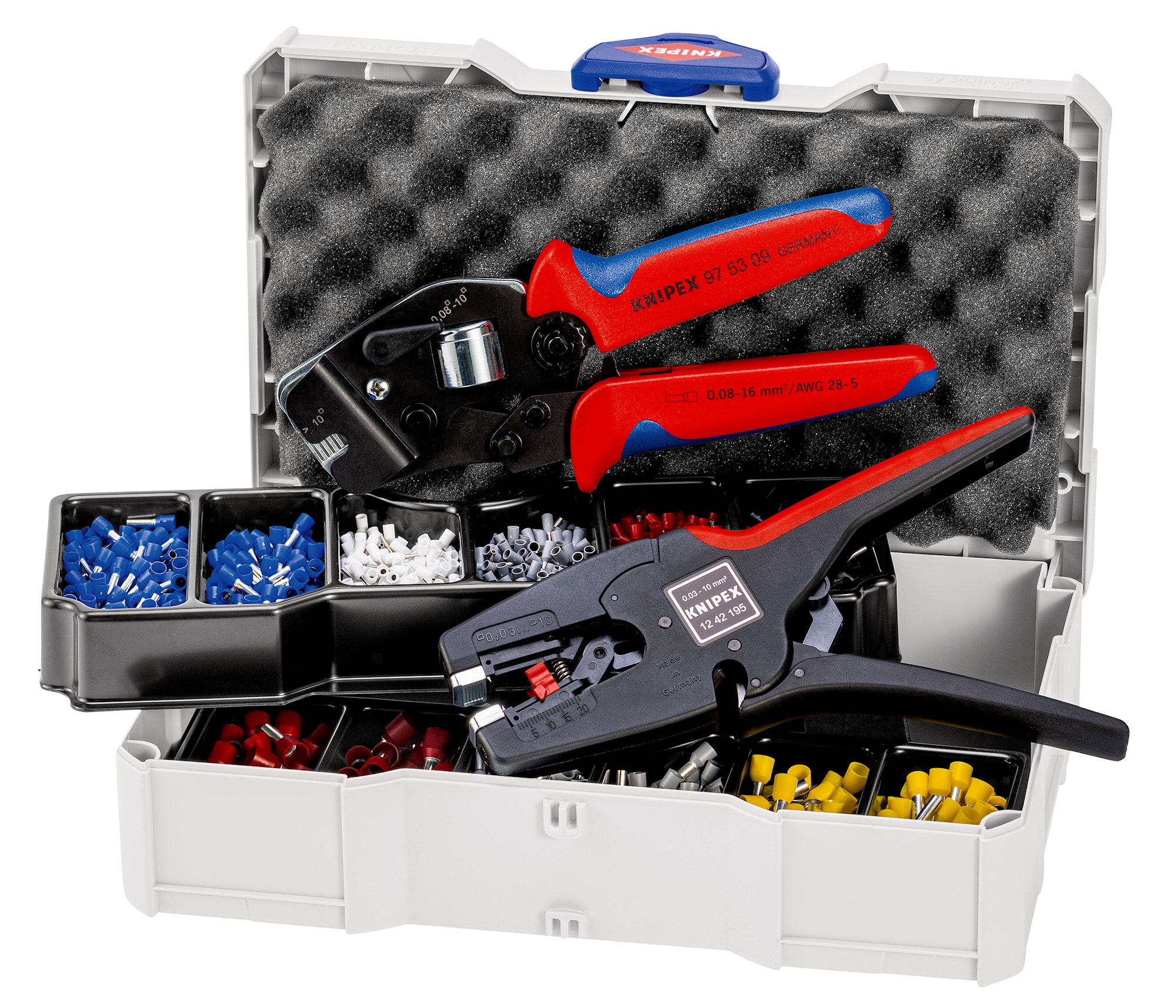 Knipex Presstångsats 979017 med ändhylsor