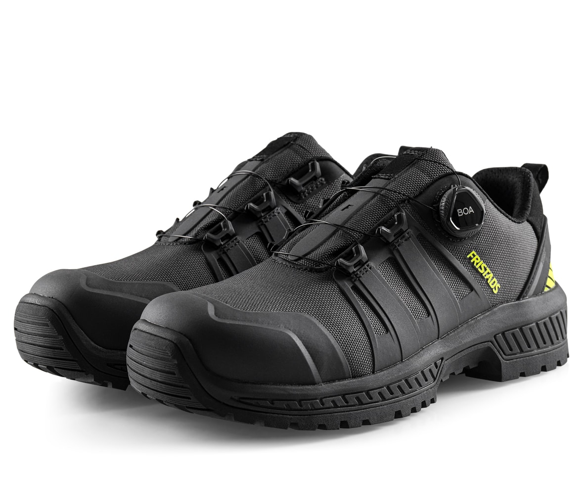 Fristads Comfortstep Skyddssko S3S Antracitgrå/Neongul