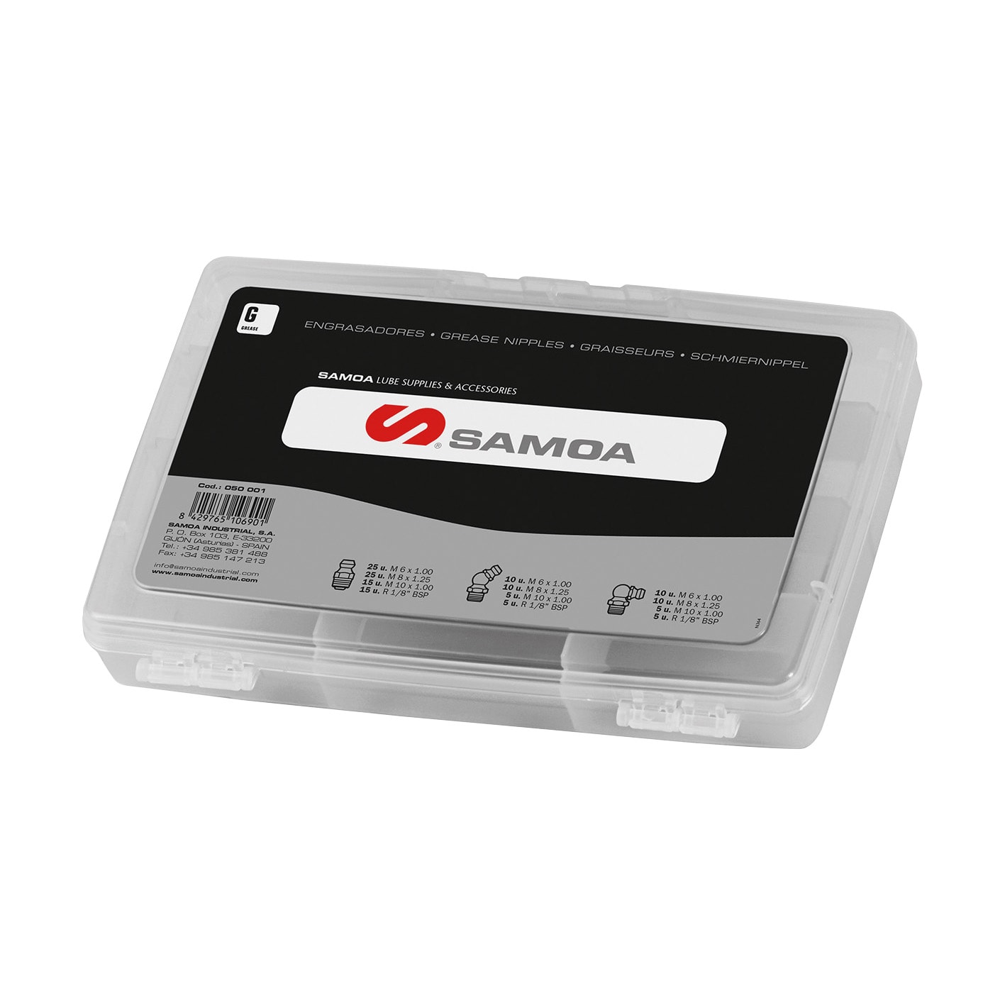 Samoa Smörjnippelsats 140 Delar