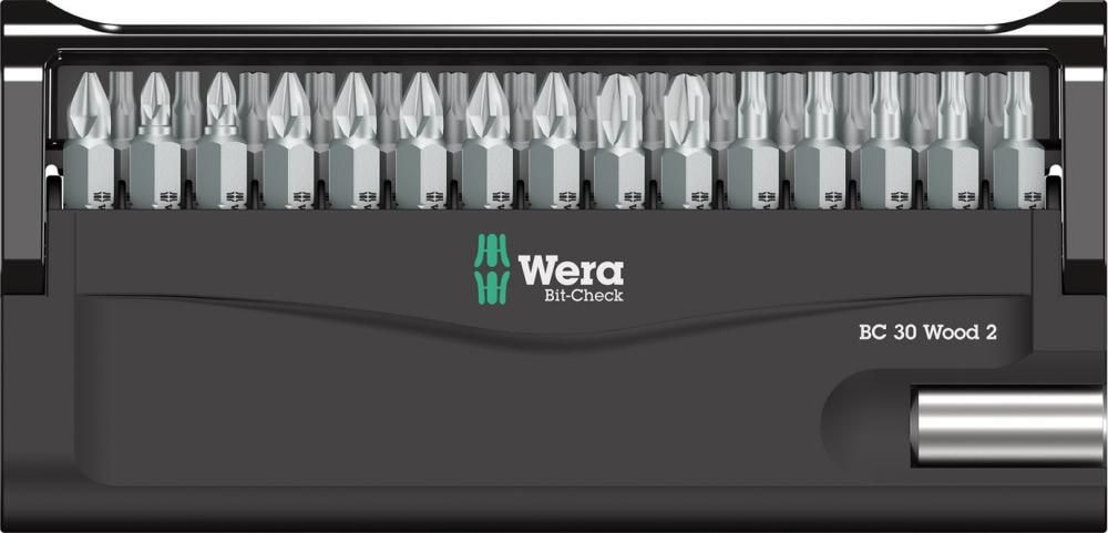 Wera Bitssett Ph, Pz, Tx 30 deler, tre