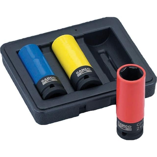 Bahco Hjulpipesett 1/2" 17,19,21Mm BWSS12P3