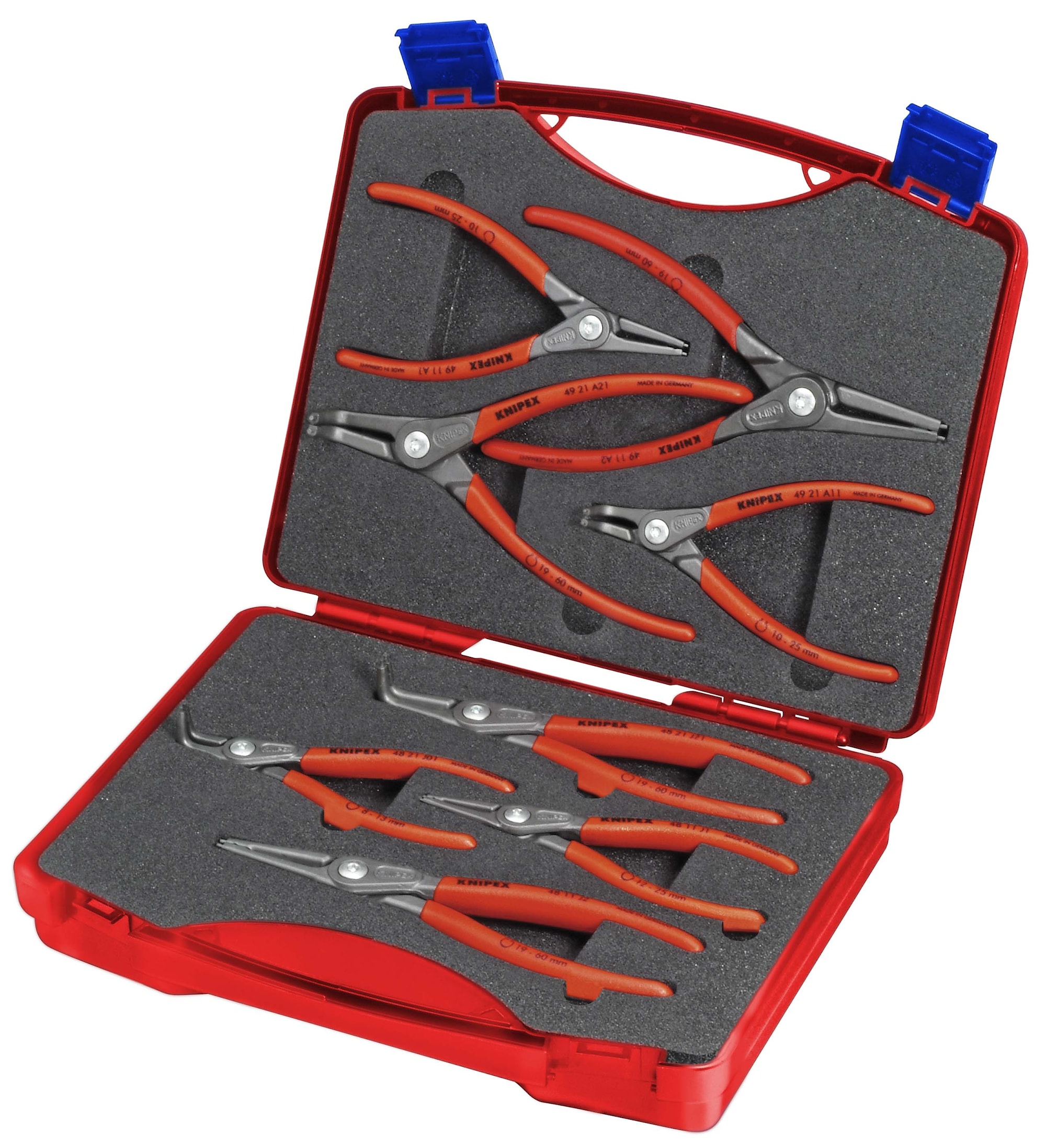 Knipex Låsringstång i sats 002125 8 delar