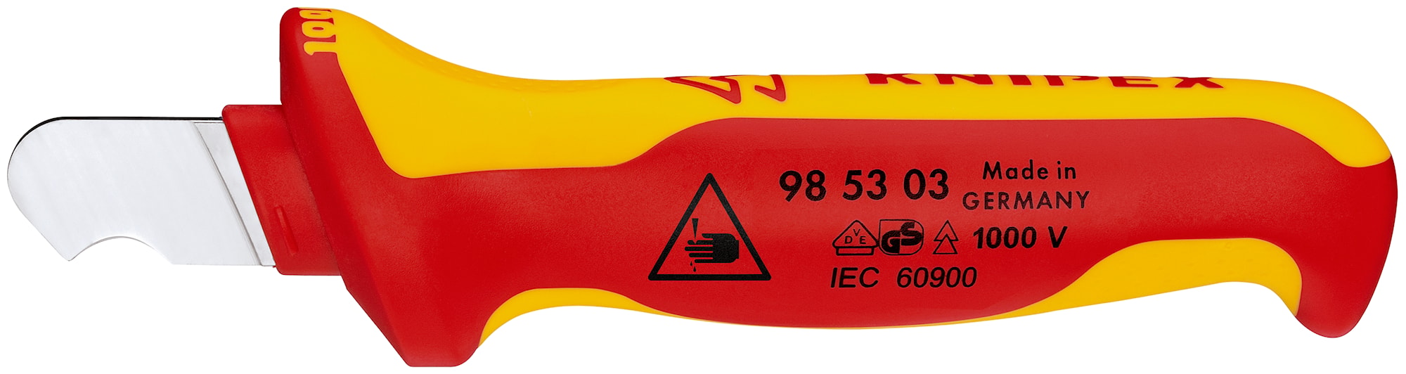 Knipex Kabelkniv VDE 155mm, Vinklad Nr. 98 53 03
