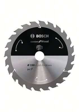 Bosch Standard for Wood -pyörösahanterä johdottomiin sahoihin 150 x 1,6 / 1 x 20 T24