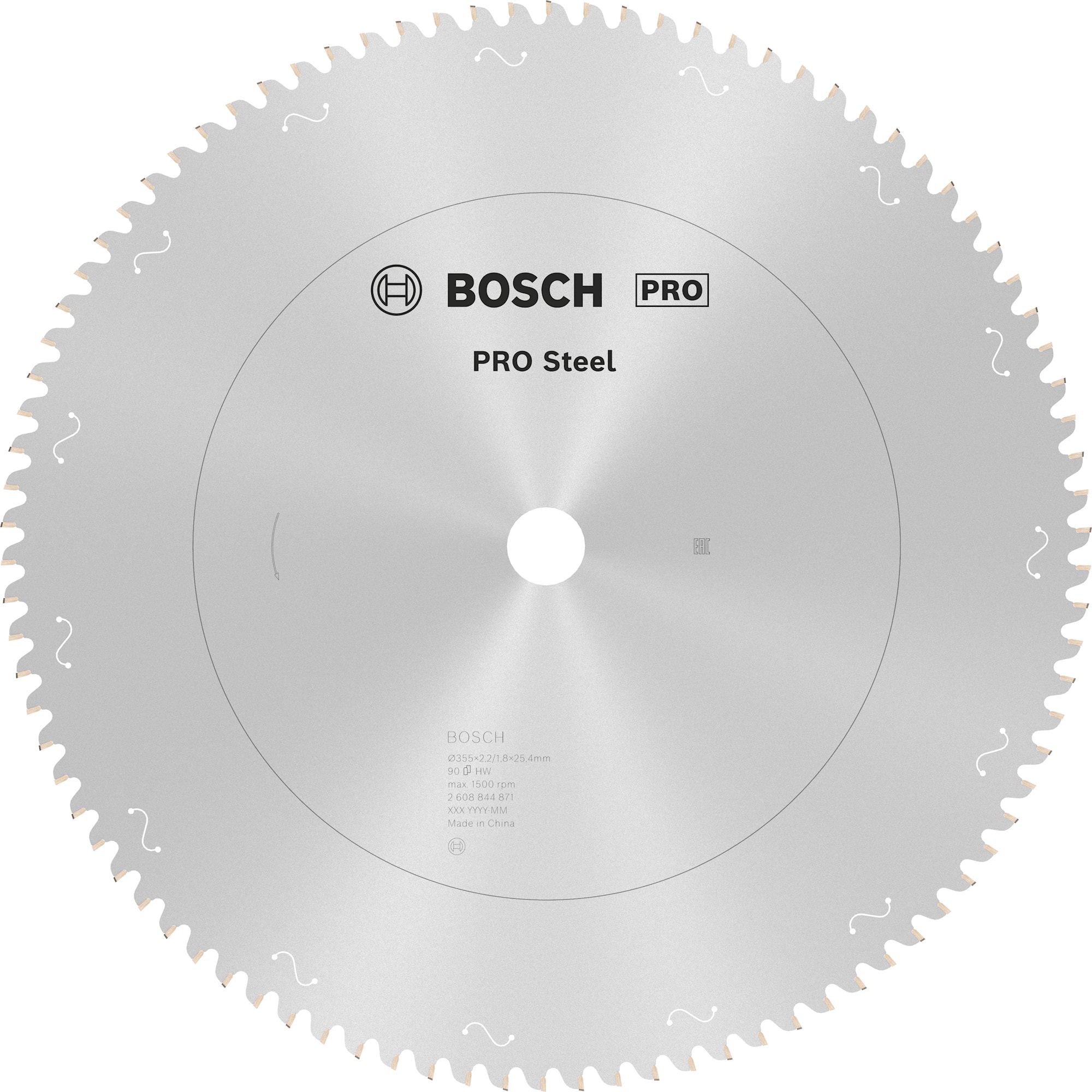 Bosch Cirkelsågklinga Pro Steel 355X25,4mm 90T