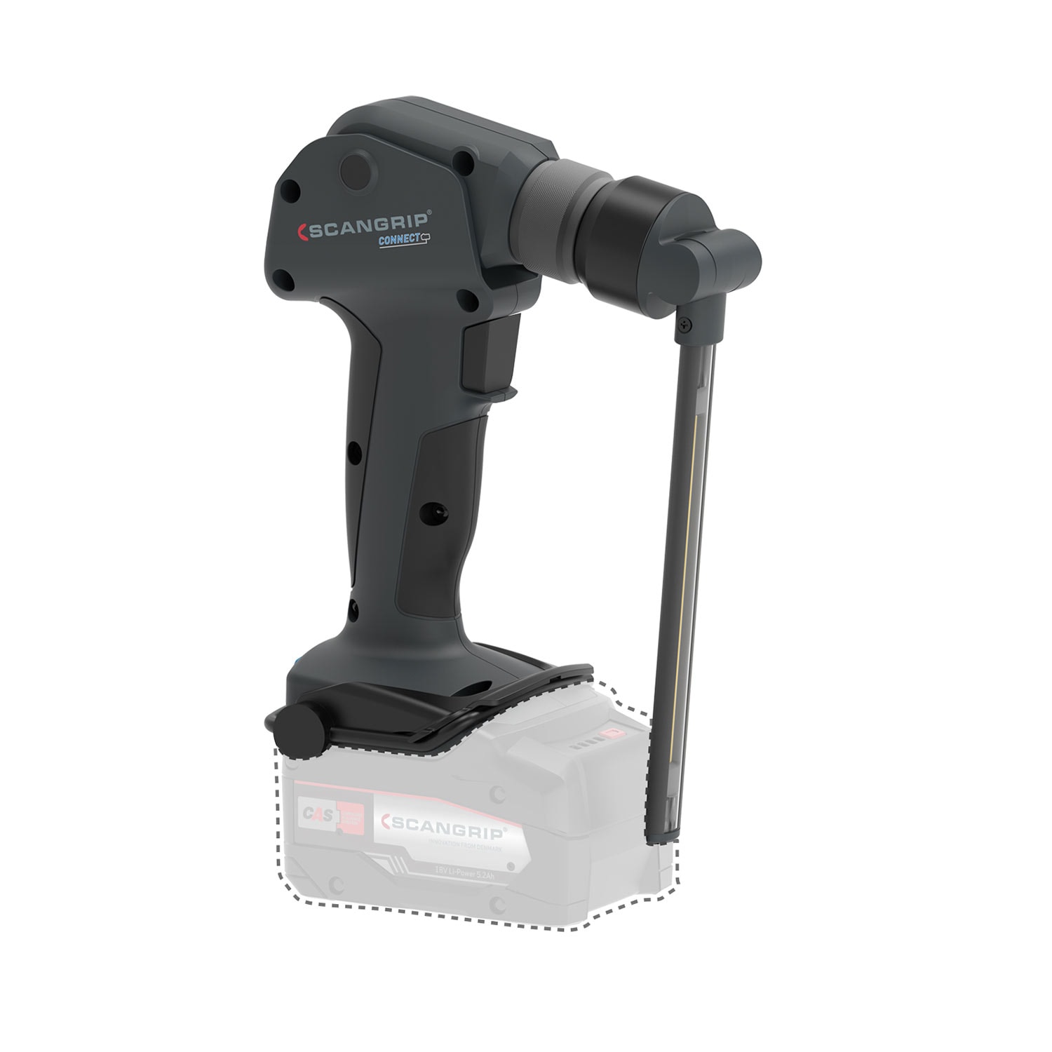 Scangrip Arbetslampa MultiLight Flex Connect 12-18V CAS-Batterier utan batteri och laddare, 750lm