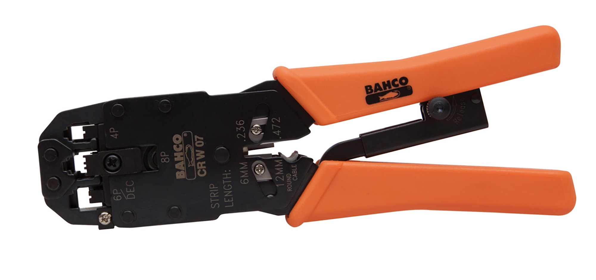 Bahco Krimptång CR W 07 för telekabel/RJ-kontakter, 4-6-8P